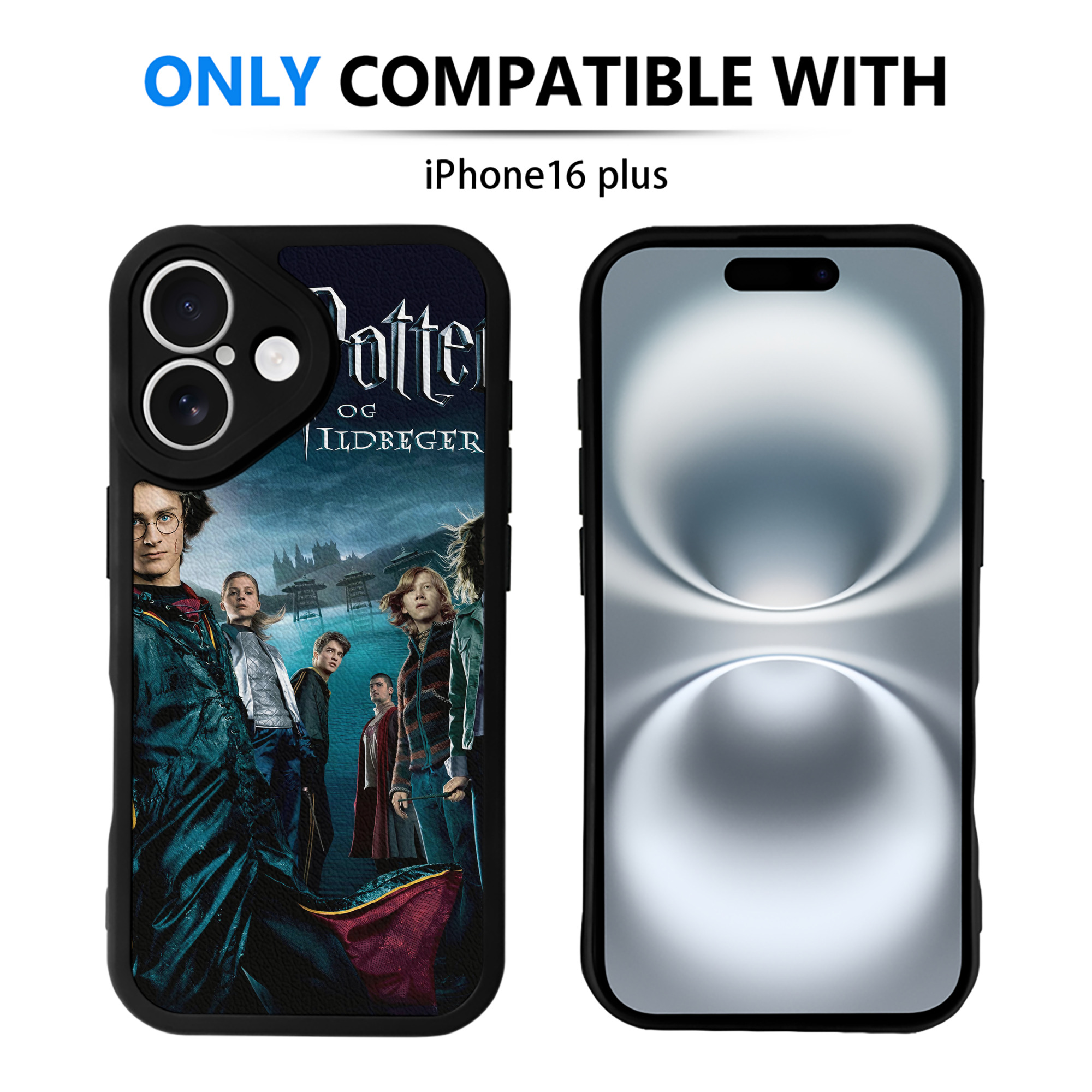 （画像用） Harry Potter ハリー・ポッターシリーズ 【iPhone 16シリーズ対応】シリコンスマホケース（レザー調） 材質：シリコン